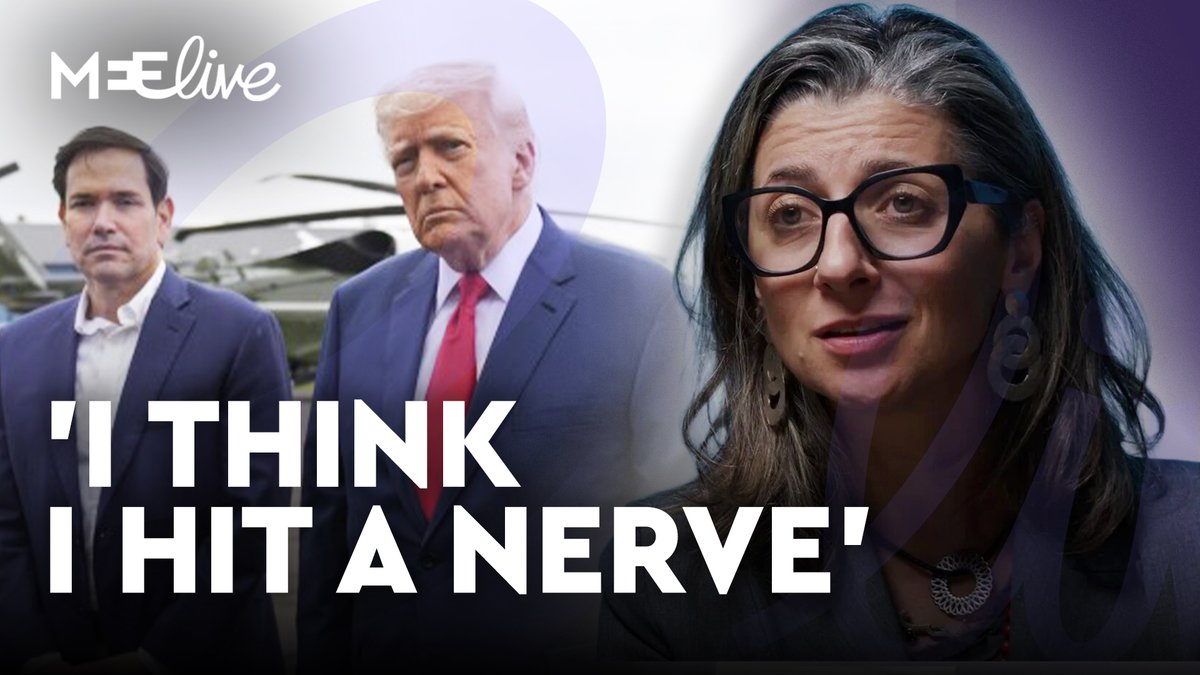 "It looks like I've hit a nerve" UN Special Rapporteur Francesca Albanese, UN Special Rapporteur oPt responds defiantly to being sanctioned by the Trump Administration in an interview with MEE Live's Mohamed Hassan. Last week, Albanese published a UN report accusing 60 companies of complicity in genocide