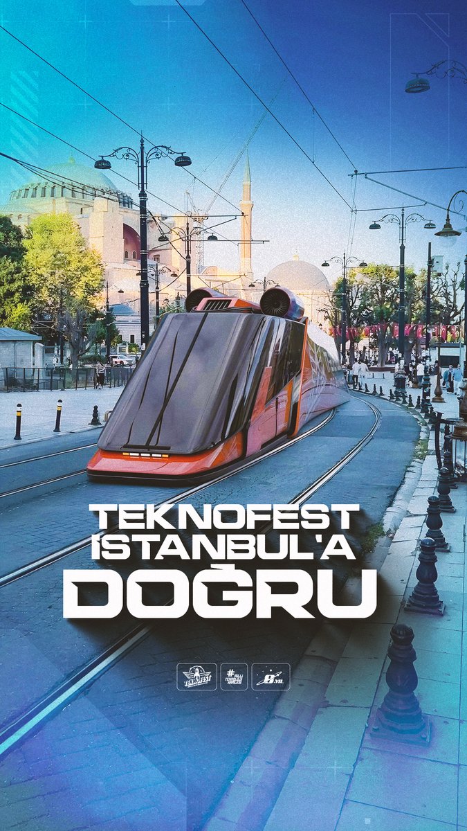 🚅 Ufkumuzda çağlar açacak #TEKNOFEST İstanbul'a doğru... 🚀 1️⃣7️⃣-2️⃣1️⃣ Eylül’de Atatürk Havalimanı’ndayız!