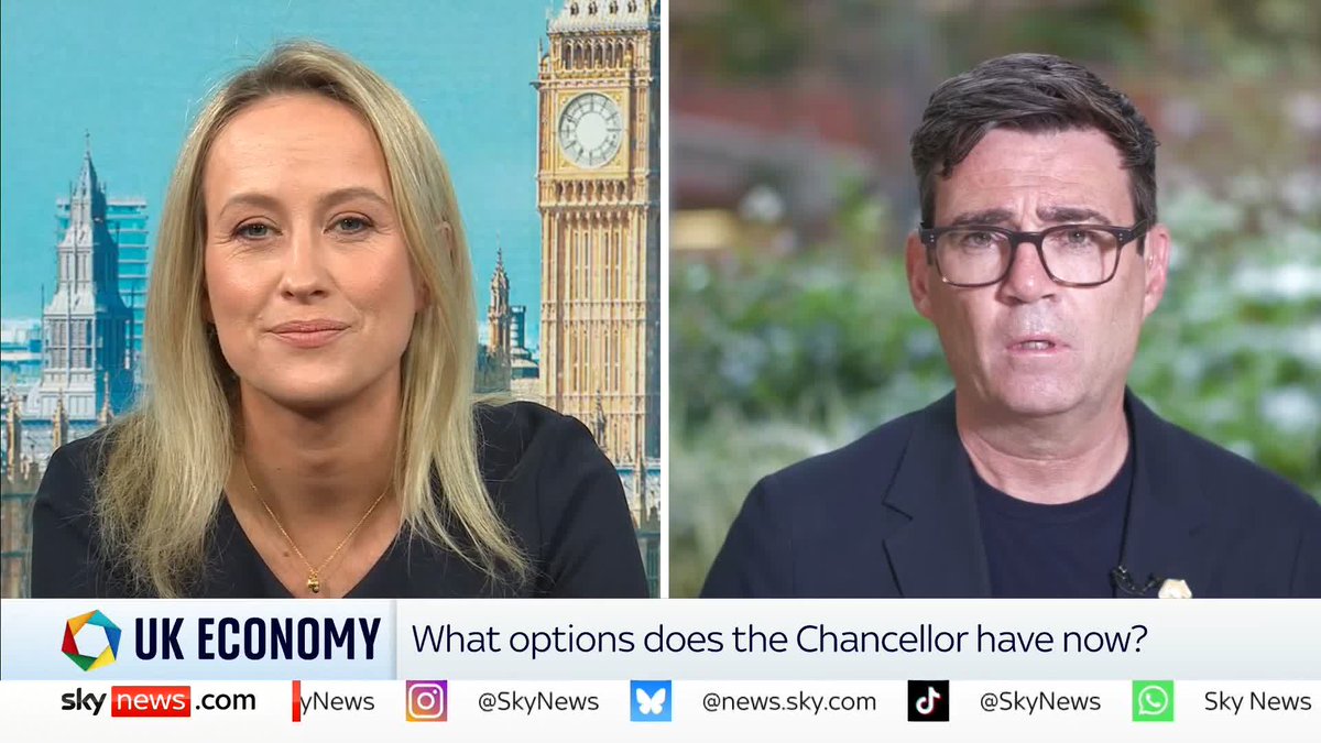 "Are you in favour of a wealth tax?" Sophy Ridge asks Manchester Mayor Andy Burnham "There is a clear case for one", he says. Adding, "The extremes of wealth are huge" in the UK. 📱 📺 Sky 501, Virgin 602, Freeview 233 and YouTube