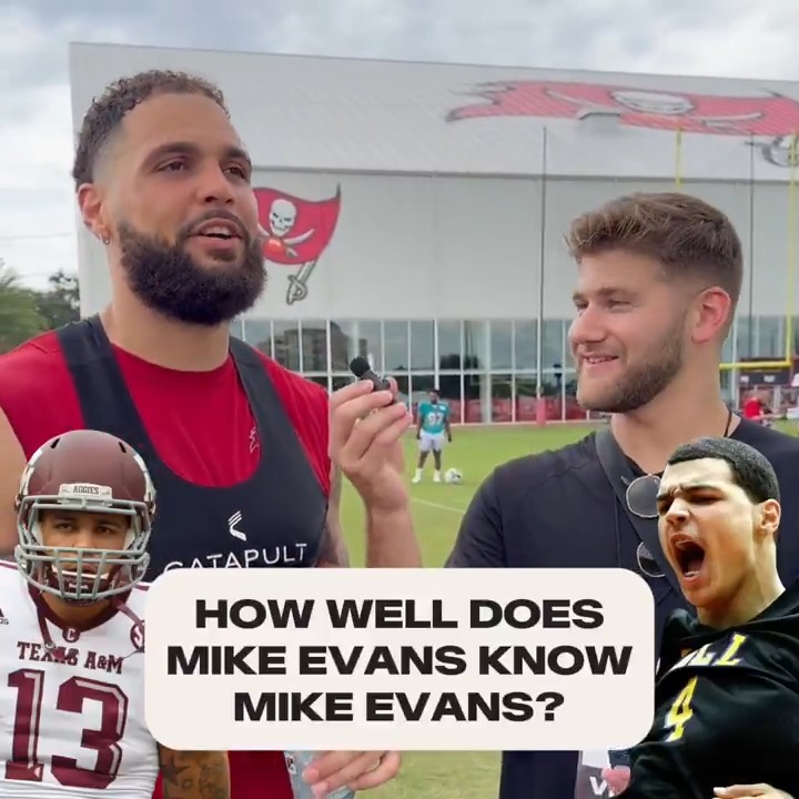.Mike Evans remembers all the details of his legendary career 🤯