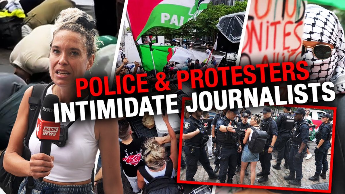 SHOCKING: Threatened with arrest for covering Islamic public prayers On Sunday, Alexandra Lavoie and Rebel News videographer Guillaume Roy were at Montreal’s Notre-Dame Basilica to cover yet another public prayer organized in conjunction with anti-Israel demonstrations. Despite standing at a respectful distance and waiting for the group to arrive, we were soon surrounded by participants who attempted to obstruct filming using flags, signs, and other objects. Rather than intervening against those blocking us, Montreal police turned their attention to me, physically preventing me from recording and attempting to remove me from the area. Officers said to “let them pray” and accused me of “creating an event,” despite clear video evidence that we were not provoking or interfering with the gathering, only trying to record the public prayer demonstration. This isn’t an isolated case. Independent journalist Natasha Graham was violently arrested in a similar context while filming an anti-Israel protest. Her arrest occurred in front of demonstrators who applauded as she was taken away. She now faces two criminal charges: obstructing and assaulting a police officer. The rise in hate-fueled protests and public prayers across Montreal since October 7, 2023, has sparked debate over the place of religion in public spaces. Premier François Legault has even proposed a bill to ban all public prayers — regardless of religion — in response to the growing tensions. While this law remains under consideration, the selective enforcement already at play is causing alarm. The question now is: why are journalists being threatened or arrested for doing their jobs, while disruptive activists face little to no consequences?
