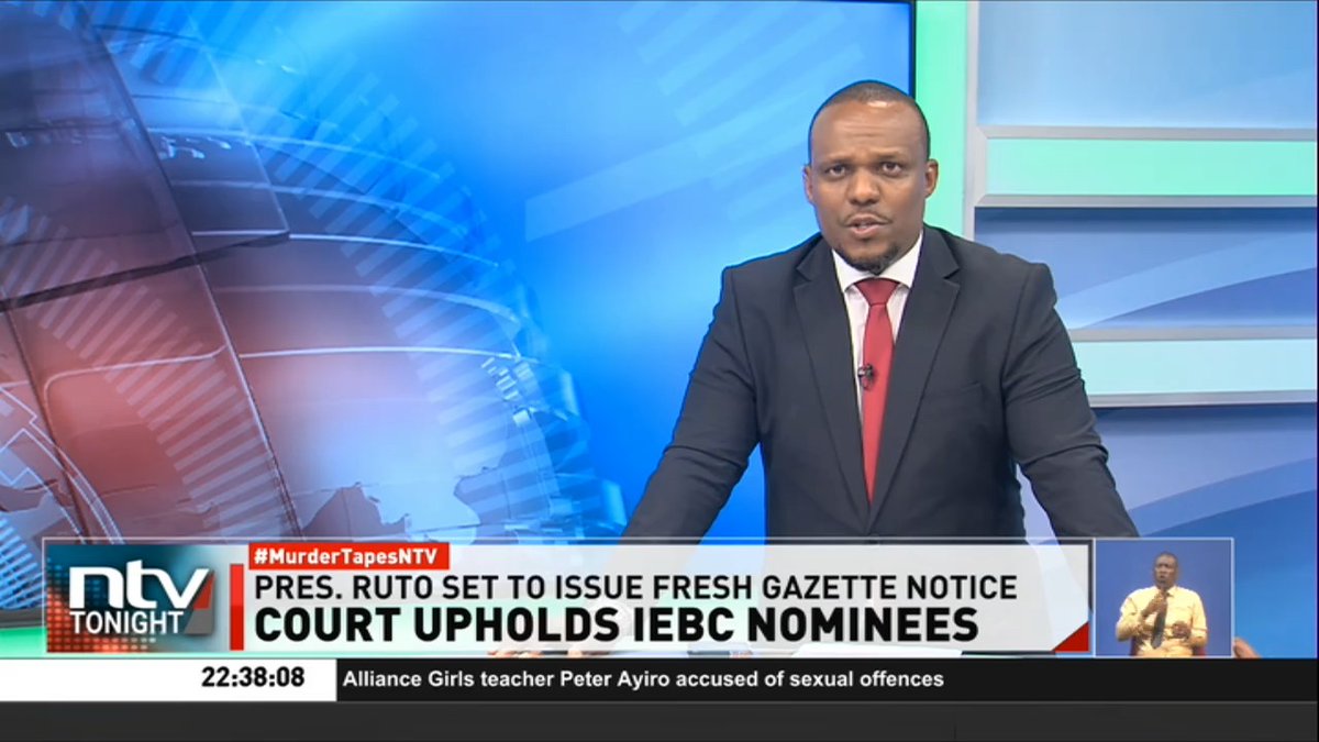 Court Upholds IEBC Nominees: High Court has dismissed the substantive petition that sought to invalidate IEBC appointments. High Court also held that the gazette notice issued by President Ruto to formalise the appointments was unlawful. #NTVTonight Ben Kitili
