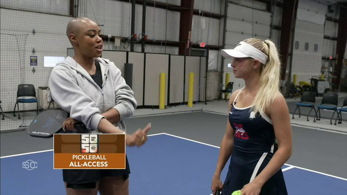 Anna Leigh Waters, the No. 1 pickleball player in the world, taught christine williamson a few tricks 🔥