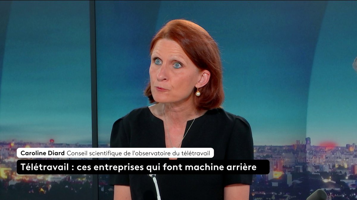 🔴 DIRECT - 🗣 "Si on revient en arrière sur le télétravail, cela peut créer de la démotivation, voire des démissions", analyse Caroline Diard, membre du conseil scientifique de l'Observatoire du télétravail. #franceinfo #surleterrain