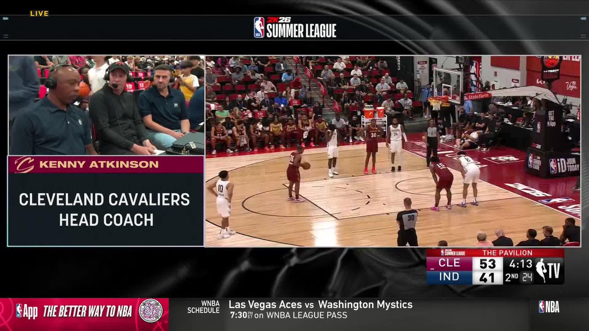 Kenny Atkinson tells Jared Greenberg what he wants to see next from Evan Mobley: "In these next 2 or 3 years, he's gotta be in the MVP conversation." 😤