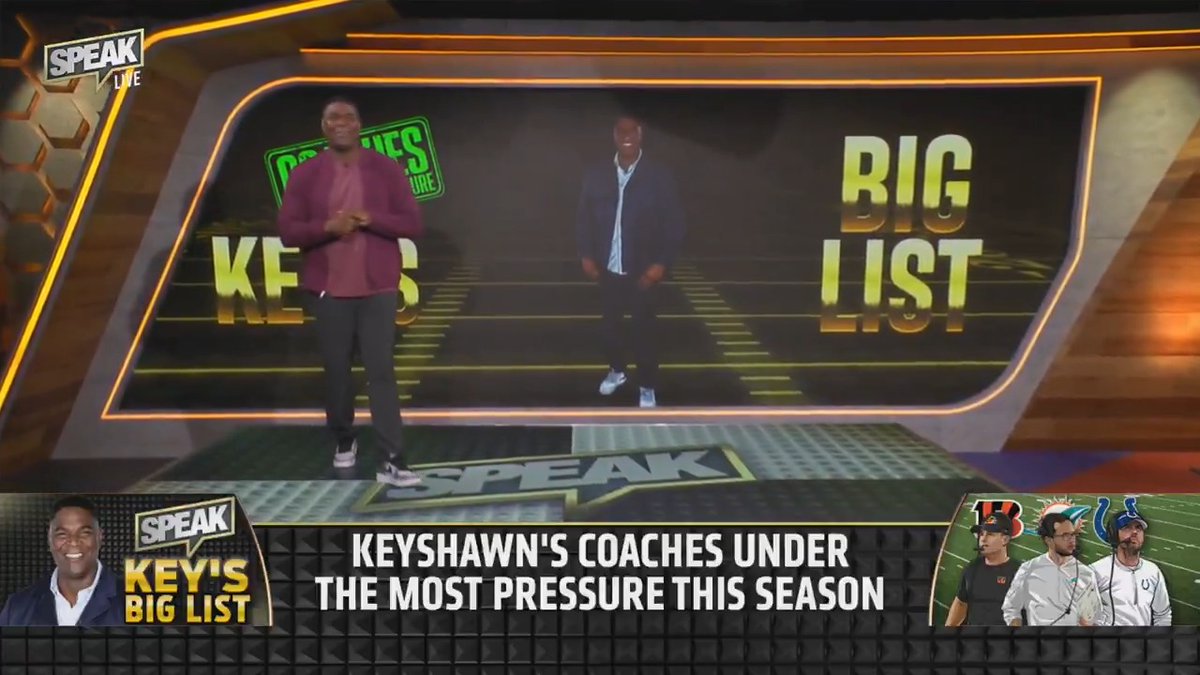 .@Keyshawn gives us his Big List of NFL coaches under the most pressure this season. 👀 1. 2. 3. 4. 5. 6. Kevin Stefanski 7. 8. Raheem Morris 9. 10. Dave Canales