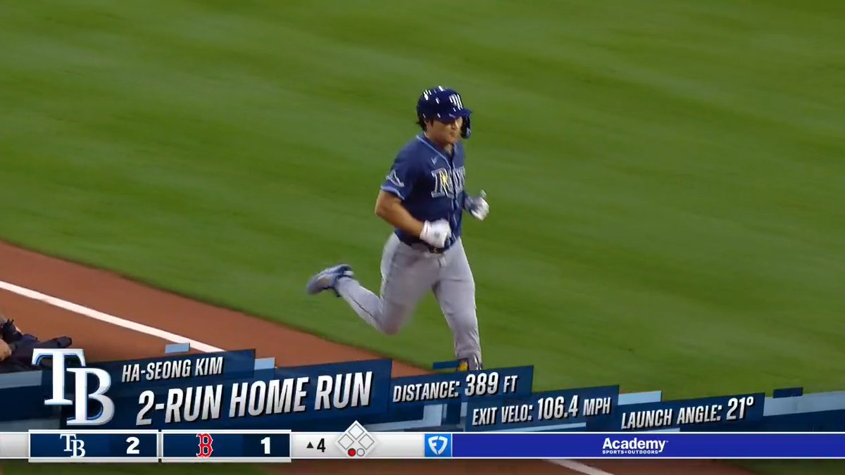 HA 👏 SEONG 👏 HIM HSK's first homer as a Ray!