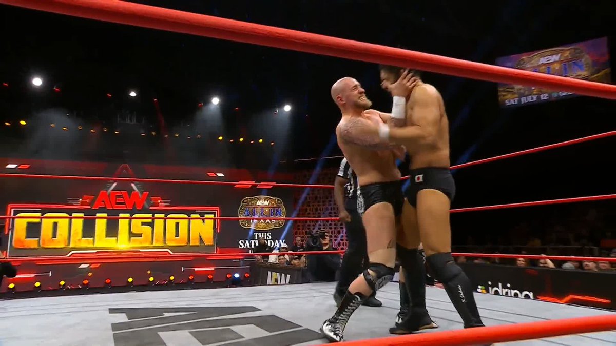 The DISRESPECT from GABE KIDD to his teacher 柴田勝頼 / Katsuyori Shibata! Watch #AEWCollision LIVE on TNT & HBO Max