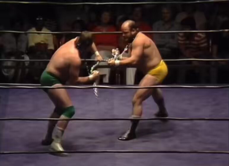 Dog Collar Match Rowdy Roddy Piper vs Mad Dog Buzz Sawyer The Omni In Atlanta August 14, 1983