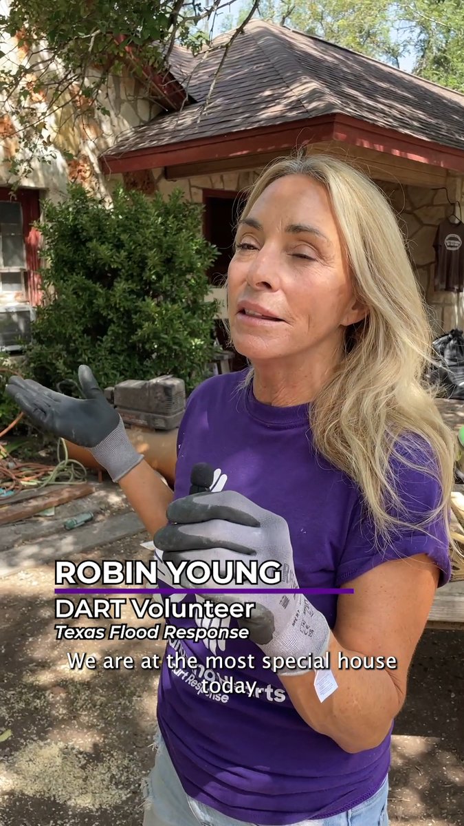 Longtime volunteer Robin Young shares Jennifer and Jack’s story from Kerr County, TX — they woke to their home flooding and escaped in the night with their dogs. Now we’re helping clean out their home so they can begin to rebuild. Support our work:
