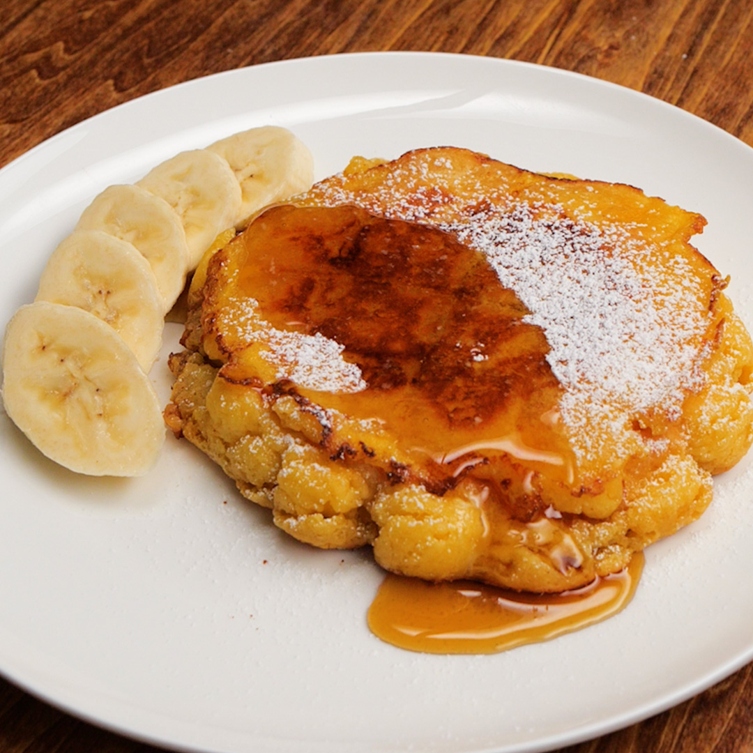 【合わせたらダメ。おいしすぎる。】斜め上の進化を遂げたメロンパンアレンジ! / Melonpan French Toast🐮🥛