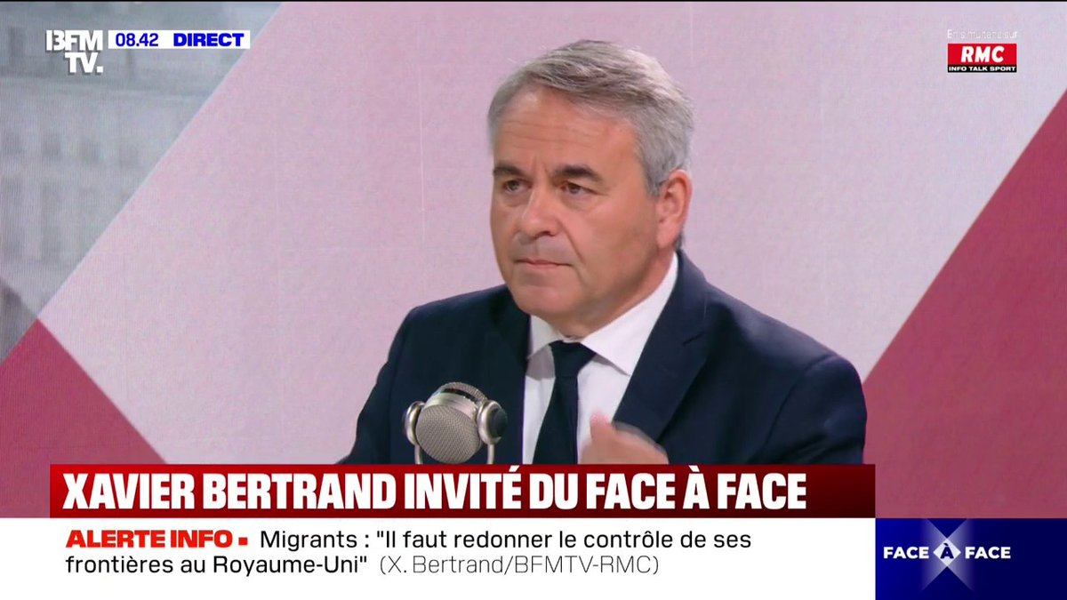 Perquisition au siège du RN: "Quand est-ce qu'ils vont arrêter de jouer les pleureuses?", réagit Xavier Bertrand, président de la région Hauts-de-France