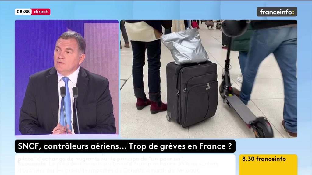 🔴 Préavis de grève "dormants" à la SNCF ➡️ "Il y a cette possibilité de chantage à la grève en permanence, qui est totalement inadmissible et que les Français ne supportent plus", dit Philippe Tabarot