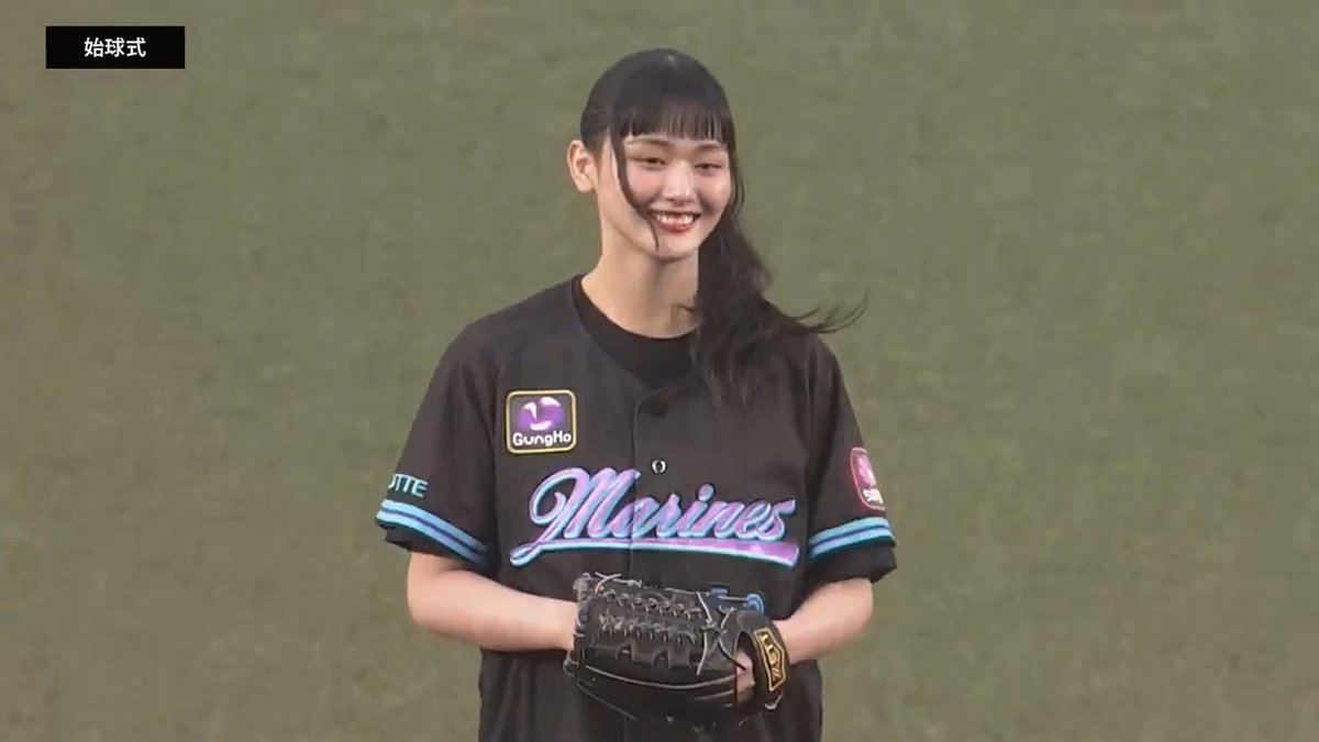 櫻坂46の山﨑天さんが始球式に登板✨ 👇ライブ配信はこちら