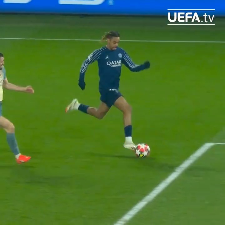 Barcola 👉 Dembélé #UCL