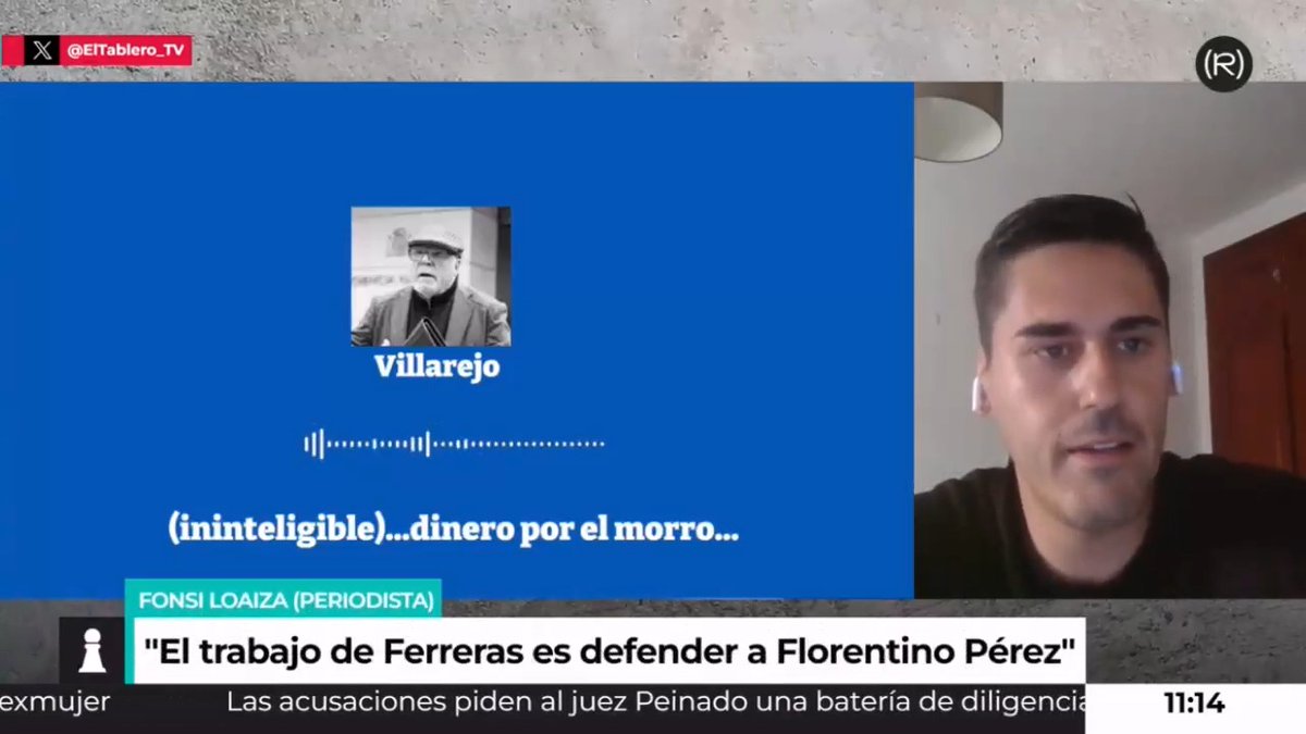 Hablamos con Fonsi Loaiza sobre los vínculos entre García Ferreras y Florentino Pérez, que vuelven a aparecer en los audios de Villarejo 👇🏽 📺 EL TABLERO |