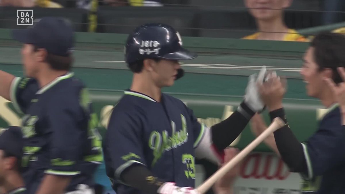 パワーあります インコースをうまく捌いた 内山壮真 第5号満塁ホームラン ⚾プロ野球(2025/7/11) 🆚阪神×ヤクルト 📱Live on DAZN #オレをみろ #swallows