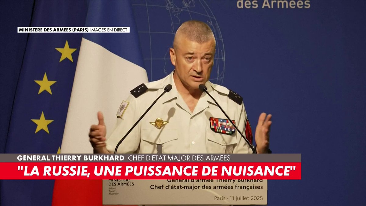 «Le Kremlin a fait de la France l'une de ses cibles prioritaires», a déclaré le Général Thierry Burkhard, Chef d'état-major des armées, à l'occasion d'une conférence de presse.