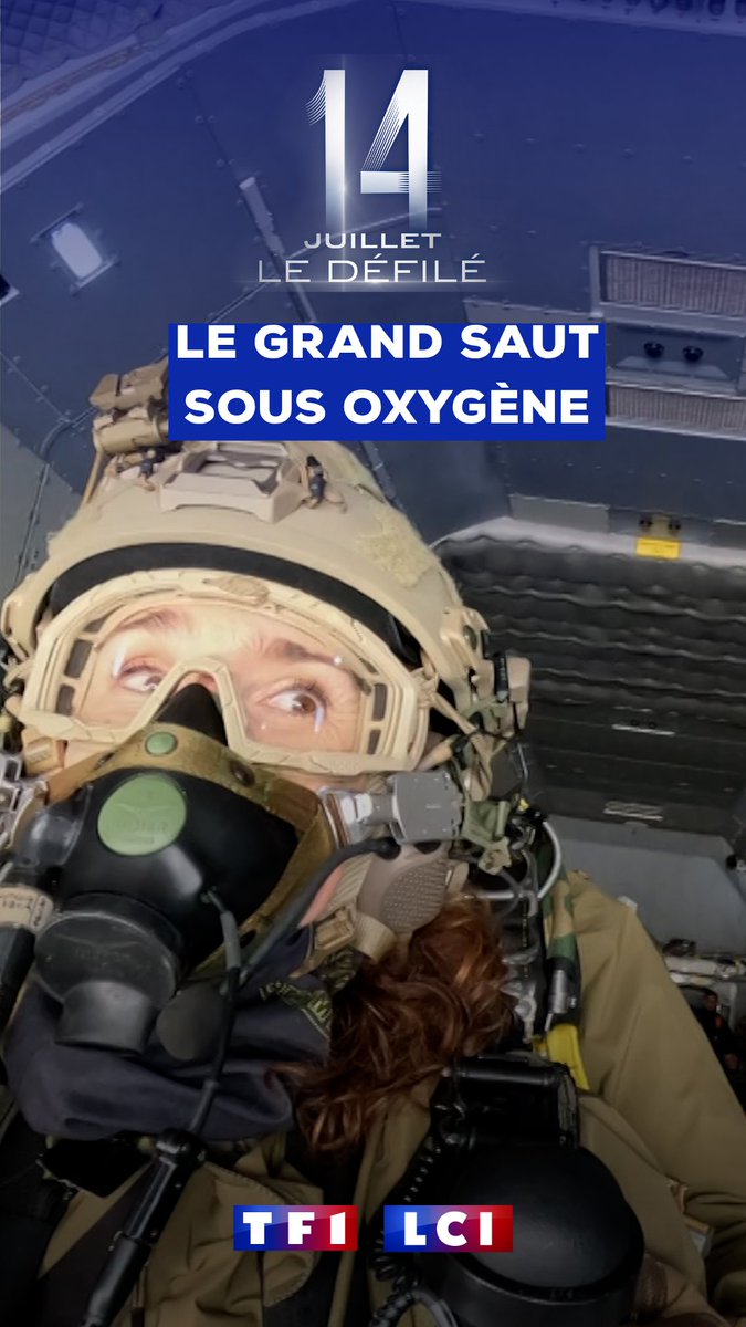🇫🇷 #14JuilletLeDéfilé sur TF1 📌 Inédit : Marie-Sophie Lacarrau (Marie-Sophie Lacarrau) vous embarque à bord de l'A400M ce lundi 14 juillet 2025 pour un saut spectaculaire sous oxygène à très... très... haute altitude aux côtés de l'Armée de l'Air et de l'Espace ⬇️ Regardez plutôt cc Antoine Guélaud