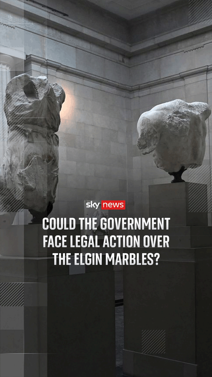 Could the government face legal action over the Elgin Marbles? A letter, exclusively obtained by Sky News, suggests legal action could be taken to prevent the UK govt and the British Museum from future negotiations for the return of the Elgin Marbles Sky's Jayson Mansaray explains