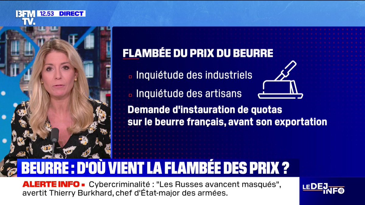 Le prix du beurre a augmenté d'environ 1,4% dans les supermarchés en 2024 Stéphanie Coleau