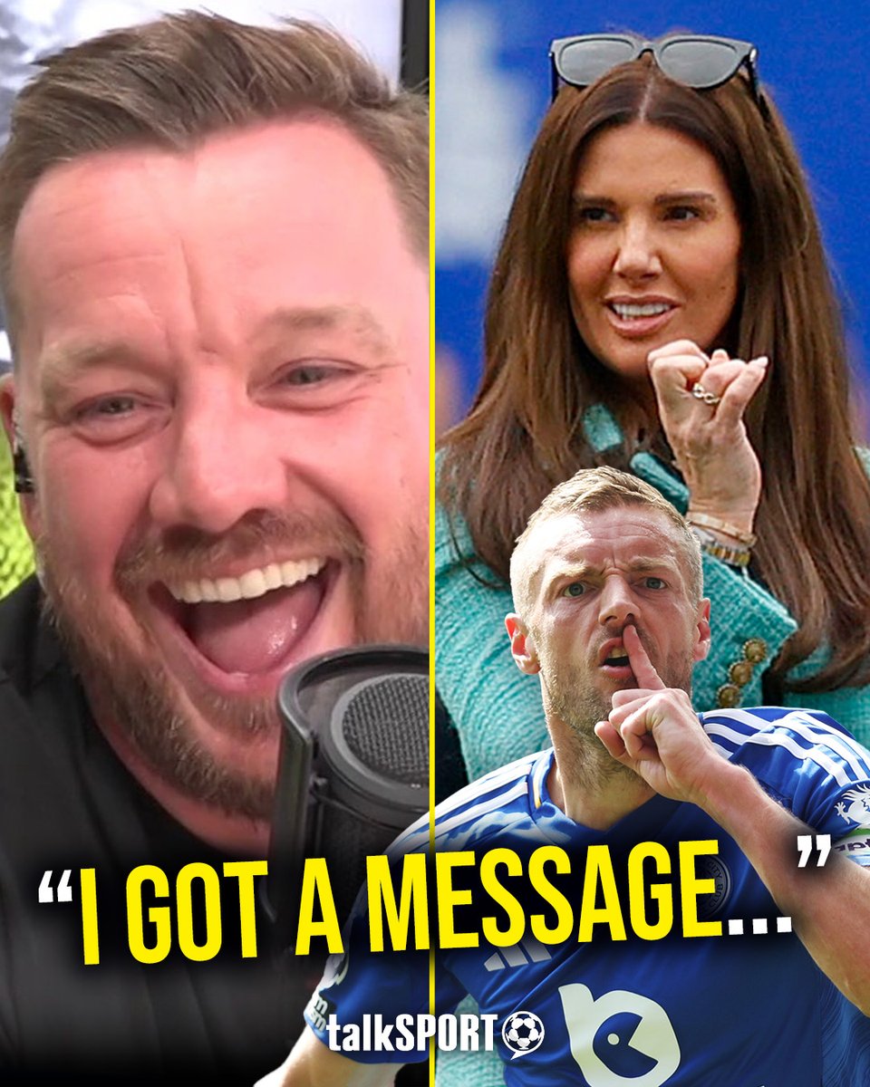 📲 "I got a message yesterday from... Rebekah Vardy!" 🤫 "She messaged me and went 'Are you talking garbage again!?'" Jamie O'Hara reveals the backlash he got for saying #MUFC looking at Jamie Vardy was embarrassing! 🤣