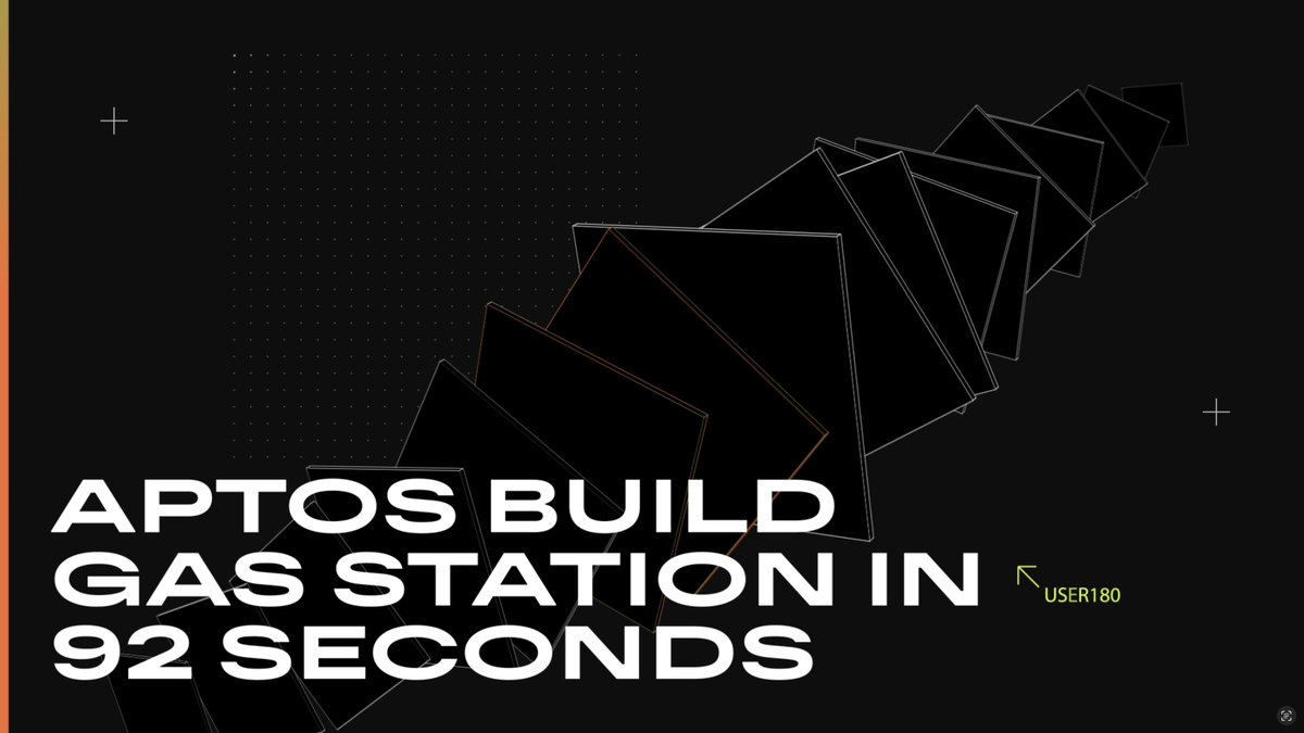 Your dapp with Gas Station on Aptos Build 🏎️💨 ✅ No gas ✅ No friction ✅ No brainer @dport_apt’s tutorial gets you from 0 → live in 92 seconds. Let’s go: