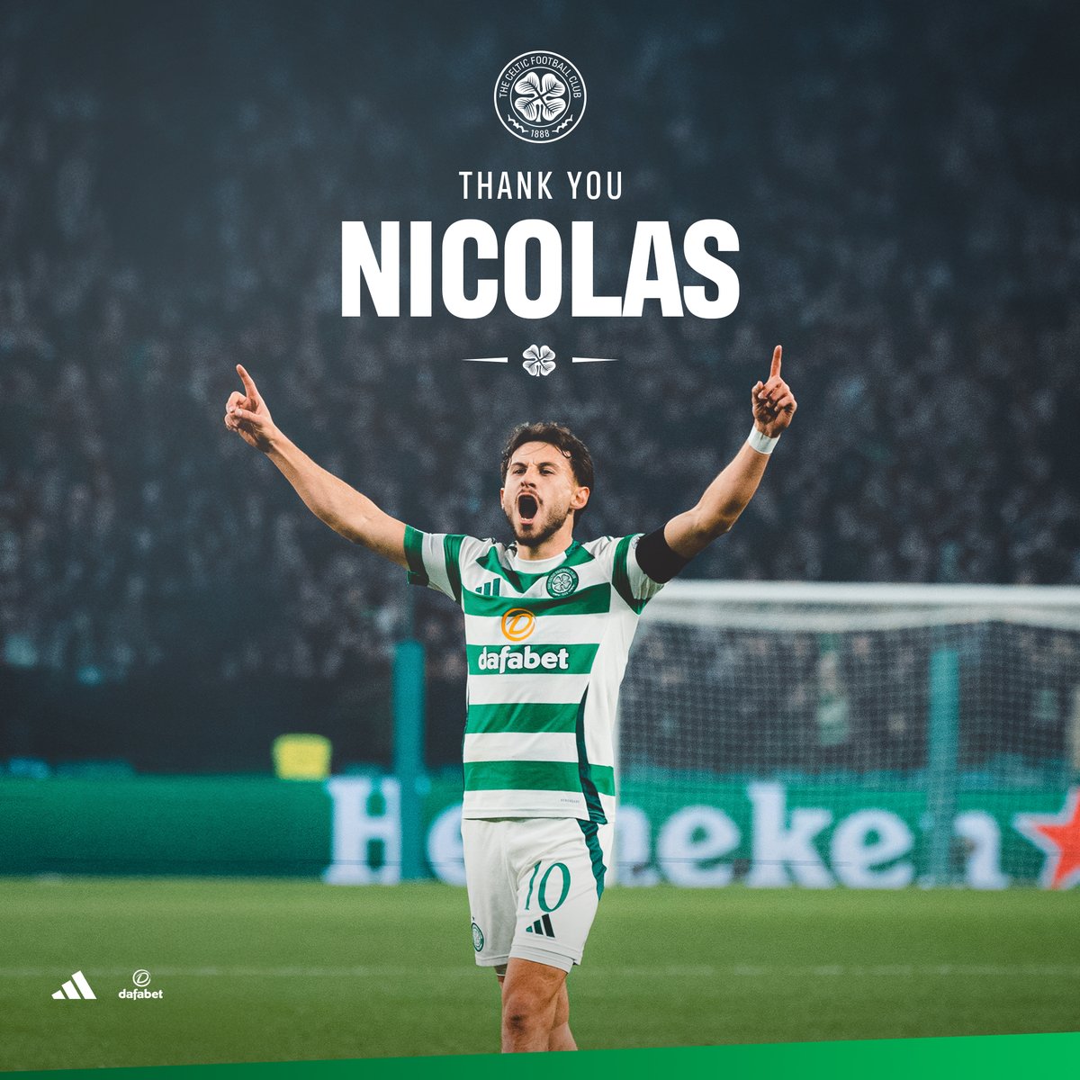 We can confirm that Nicolas Kuhn has today joined Italian side, Como. Everyone at #CelticFC thanks Nicolas for his contribution to the club and we wish him every success in the future. Thank you and good luck, Nicolas 🍀