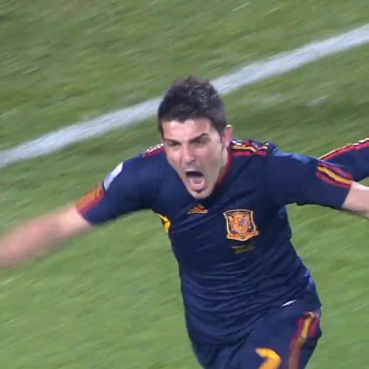 O gol chorado de David Villa, que classificou a Espanha contra o Paraguai, nas quartas de final da Copa de 2010. 🇪🇸🤩 Nostálgico!