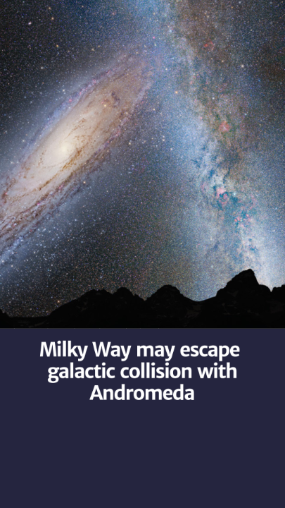 The Milky Way is moving through the Universe and its path is influenced by the combined gravitational pulls of nearby galaxies, such as Andromeda, the Triangulum galaxy and the Large Magellanic Cloud. Nature Astronomy Nature Portfolio