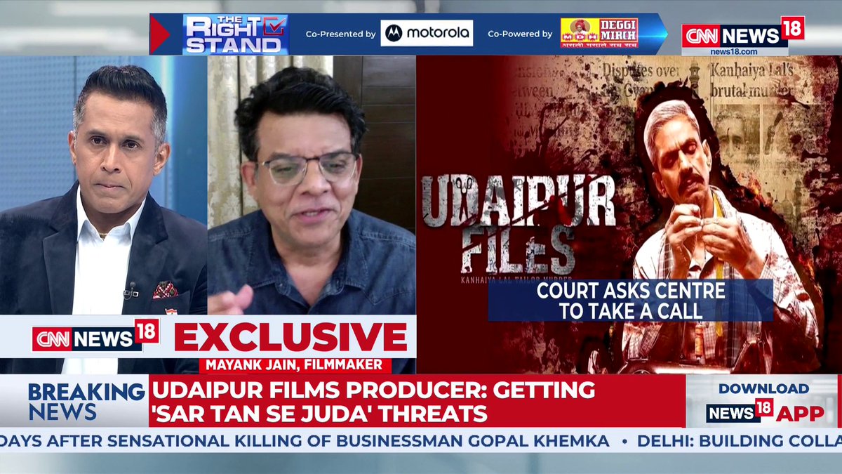 #UdaipurFiles | The equations are not the same for Hindus and Muslims. It is very difficult for Hindus to survive in independent India: Mayank Jain, filmmaker #KanhaiyaLal #TheRightStand | Anand Narasimhan🇮🇳