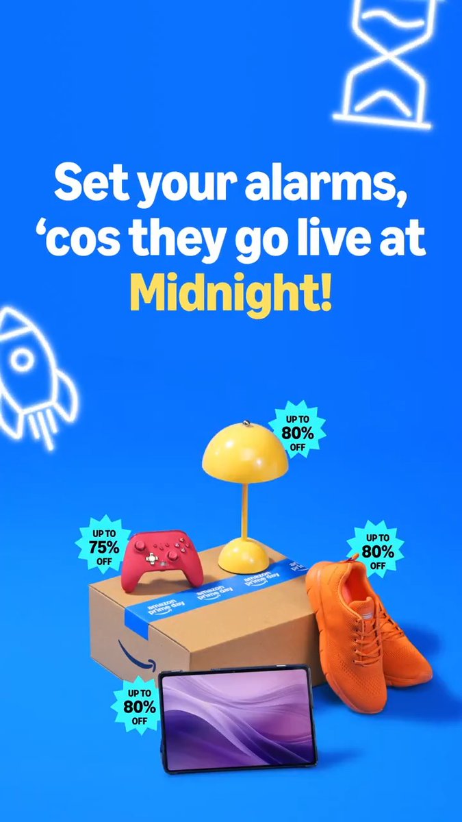 Midnight’s not just a time. It’s a state of cart 🛒✨ Great deals on everything you need, want, and low key obsessed over, goes live at midnight tonight. Don’t sleep on it (literally). #AmazonPrimeDay #SpeciallyForYou #Amazon #OnlineShopping #Deals #Discounts