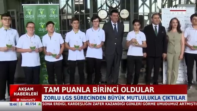 Tam puanla birinci oldular... Zorlu LGS sürecinden büyük mutlulukla çıktılar.