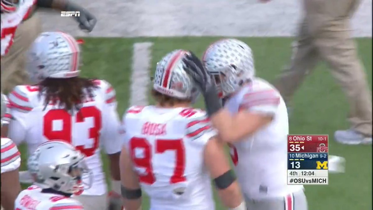 Happy 3️⃣0️⃣th, Joey Bosa! ¯\_(ツ)_/¯ Here's the 2x Big Ten Conference DLOY causing chaos in Ohio State Football's 2015 win at rival Michigan 👇 #B1GFootball