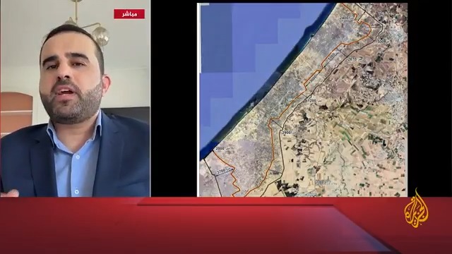 الصحفي في قناة #الجزيرة تامر المسحال: خريطة إعادة التموضع التي عرضها الوفد الإسرائيلي في المفاوضات تبقي كل مدينة #رفح تحت الاحتلال، وتمنع 700 ألف فلسطيني من العودة لبيوتهم #حرب_غزة #الأخبار