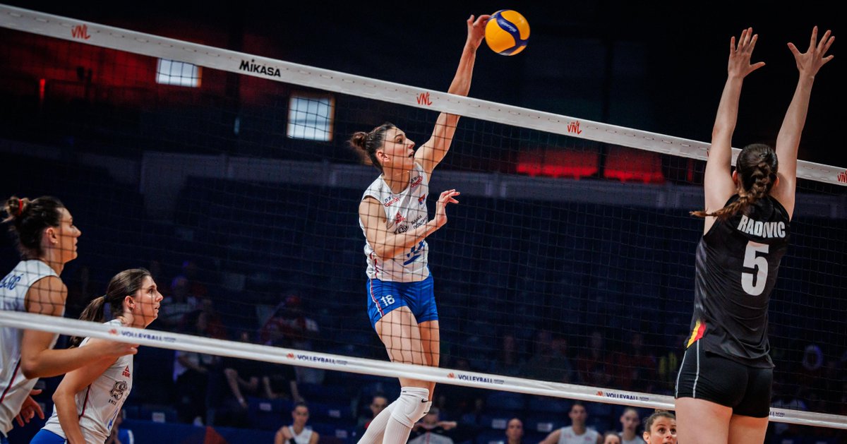 Did you miss her? 😈 Bošković returns with 26! 🔥 Back in the lineup this week and already making waves - Tijana Bošković exploded for 26 points in just 3 sets as Serbia rolled past Belgium 🇷🇸💪 #Volleyball #BePartOfTheGame #VNL2025
