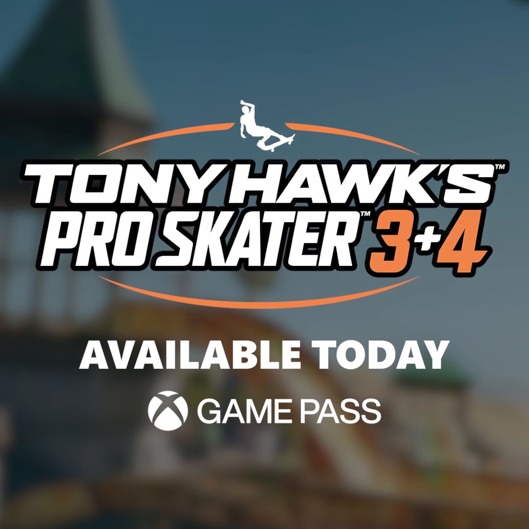 if we land this, Tony Hawk's Pro Skater 3 + 4 is available today