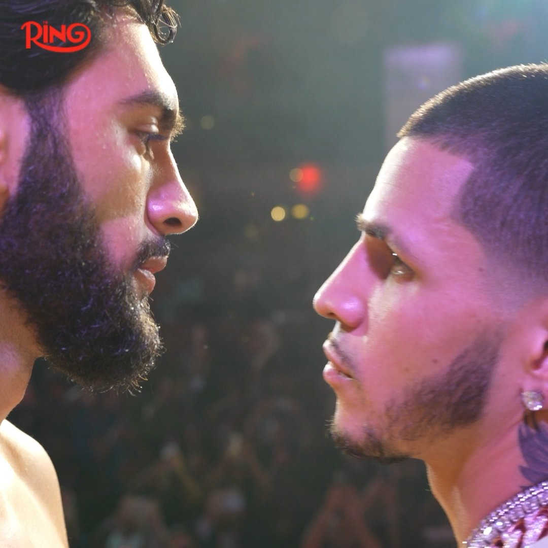 Up close and personal as Edgar Berlanga and Hamzah Sheeraz face off for the final time ahead of tomorrow night 👀 Ring III live on DAZN l July 12th in New York 🥊 🎟️ Get your tickets now: