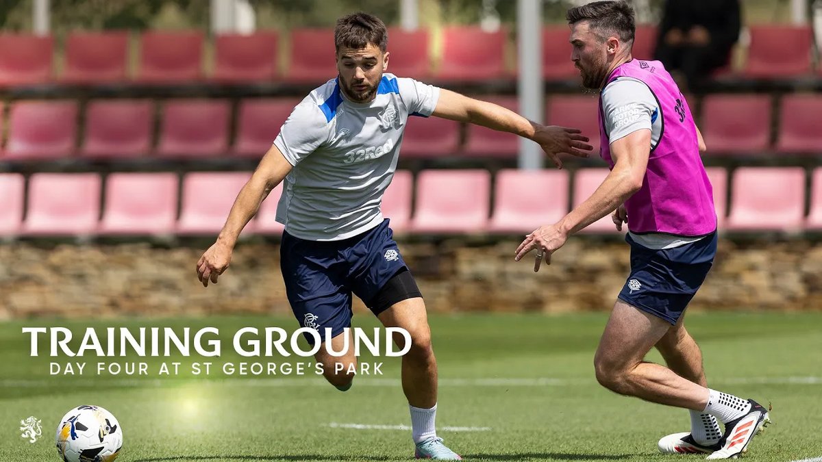 🥵 Training Ground | Day four of Rangers training camp from St. George's Park as the squad continued their preparations in scorching conditions.