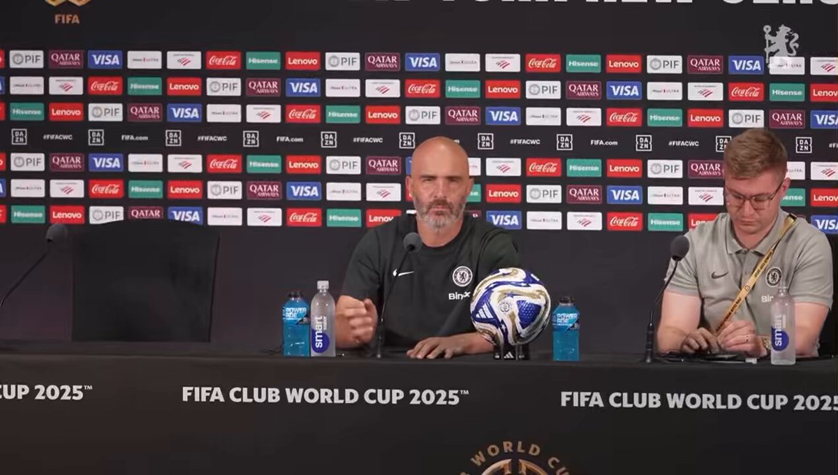 Maresca pressures a question from the media suggesting Chelsea won’t have the ball against PSG