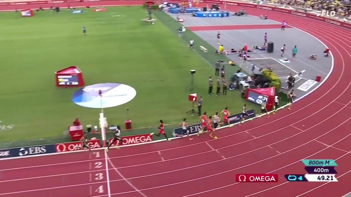 WHAT A RACE 👀 1️⃣ Emmanuel Wanyonyi - 1:41.44 WORLD LEAD 🌎 2️⃣ Josh Hoey - 1:42.01 and U.S. No. 2 ALL-TIME! 🇺🇸 #MonacoDL and #DiamondLeague coverage presented by Fleet Feet &amp; Tracksmith