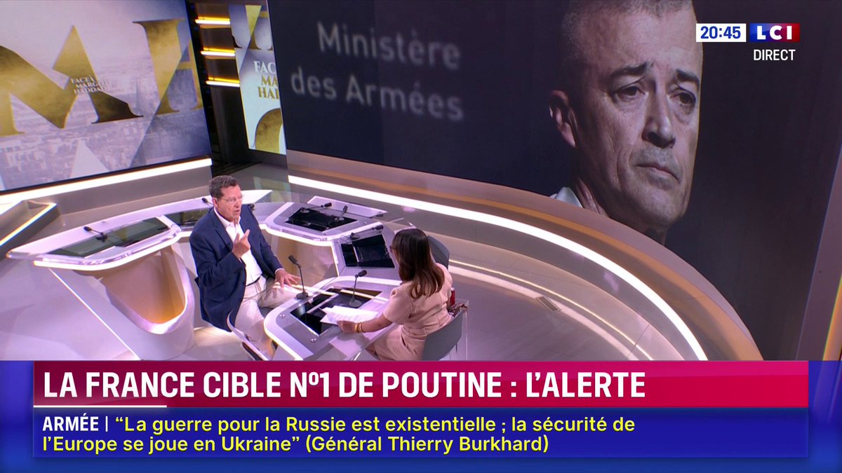 🗣️ "La Russie cible la France parce que la France est la première puissance militaire d'Europe" rappelle Pierre Servent ▶️ ✦ Margot Haddad ✦