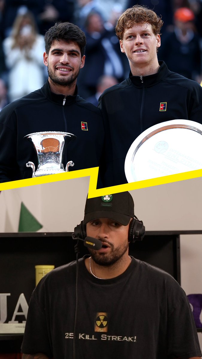 ❌ “99% of the tour don’t believe they can beat Alcaraz and Sinner to a Grand Slam.” 👀 “The changing of the guard has happened.” Nick Kyrgios explains why Alcaraz & Sinner are the only ‘tier 1’ tennis players now