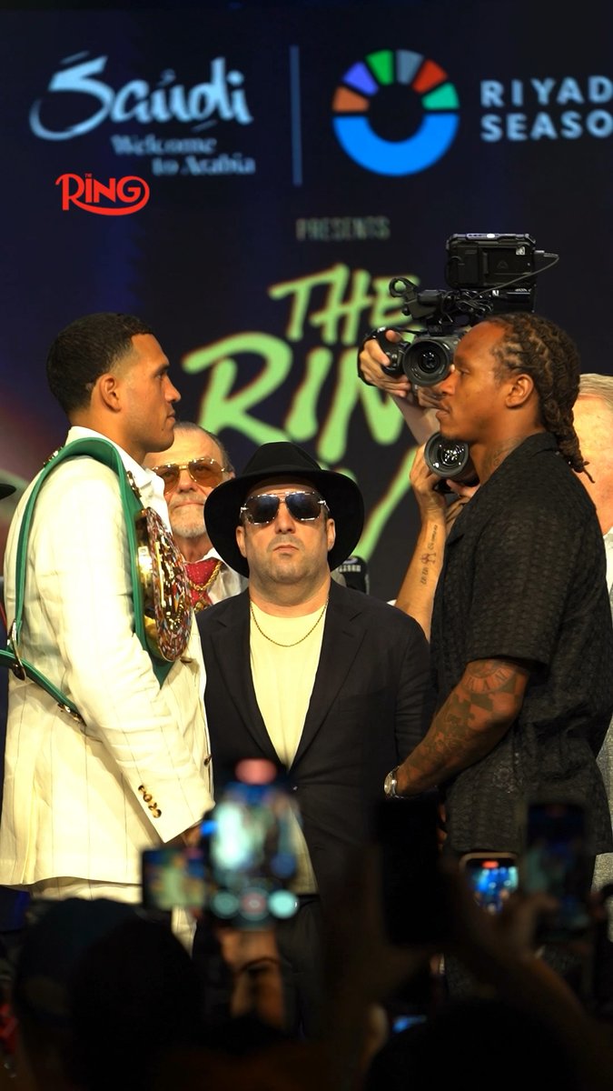 David Benavidez vs Anthony Yarde intense first face-off 😤 Ring IV live on DAZN l Nov 22nd in Riyadh 🥊