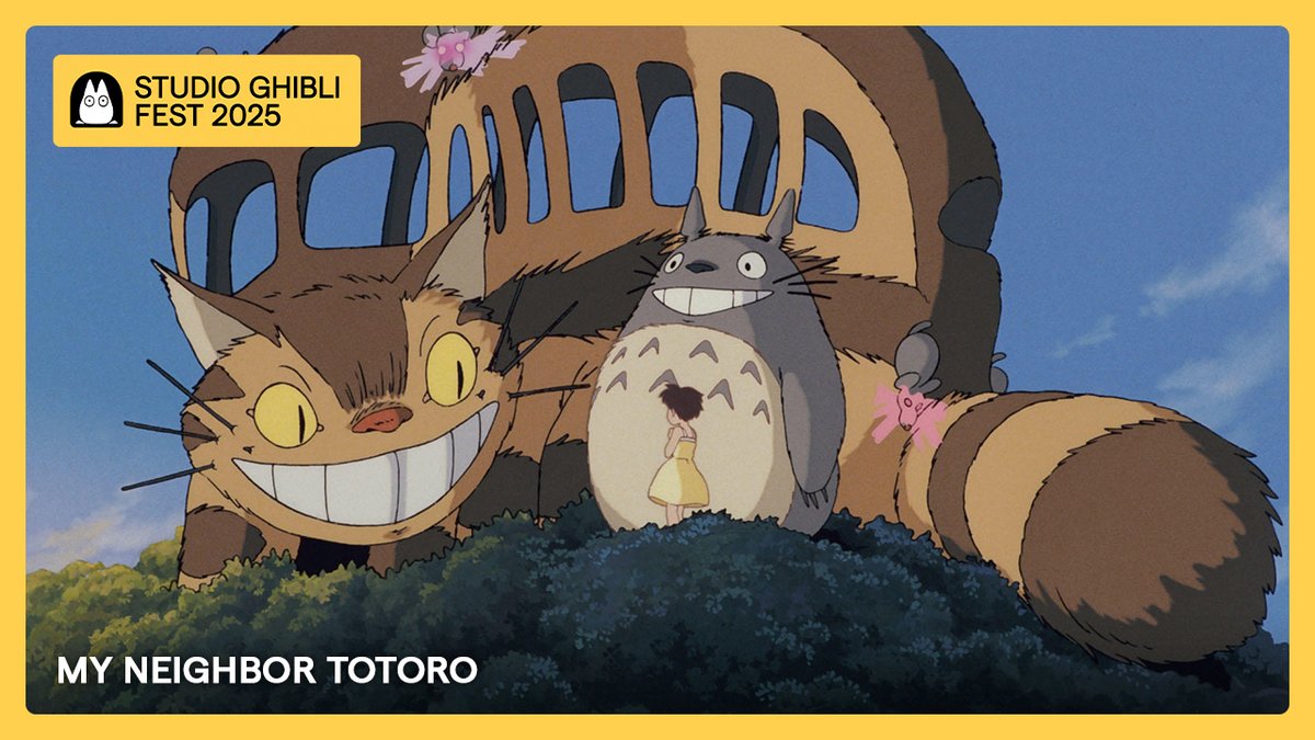MY NEIGHBOR TOTORO from Hayao Miyazaki and Studio Ghibli returns to theatres July 19-23. 🌳💚
