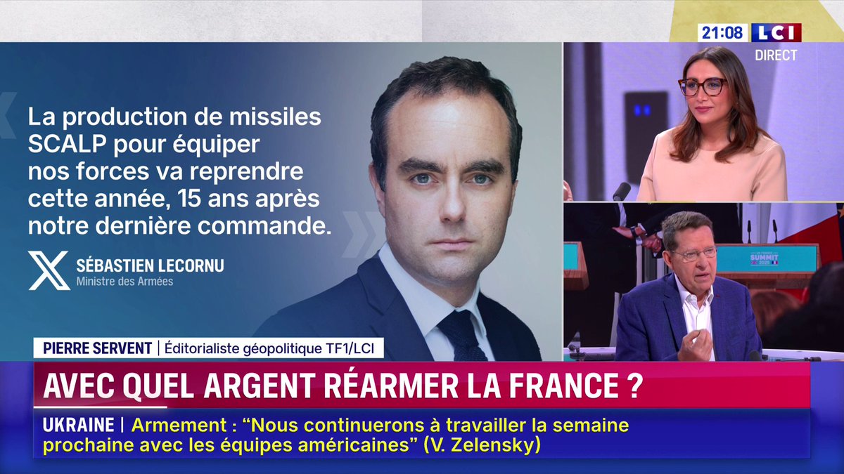 🗣️ La France passe une nouvelle commande de missiles SCALP, la première depuis quinze ans : "une incohérence" réagit Pierre Servent ▶️ ✦ Margot Haddad ✦