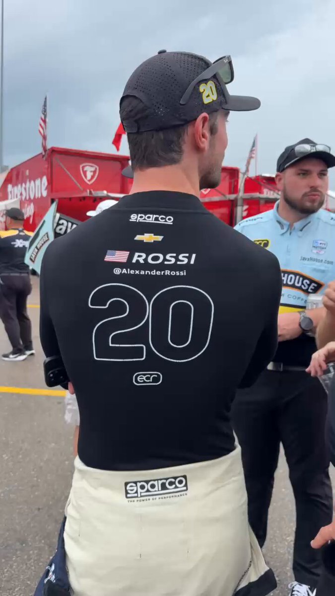 What do racing drivers do when there are tornado sirens? Stand around and watch 🤦 #AR20 | #CR21 | #INDYCAR | #INDYCARatIowa