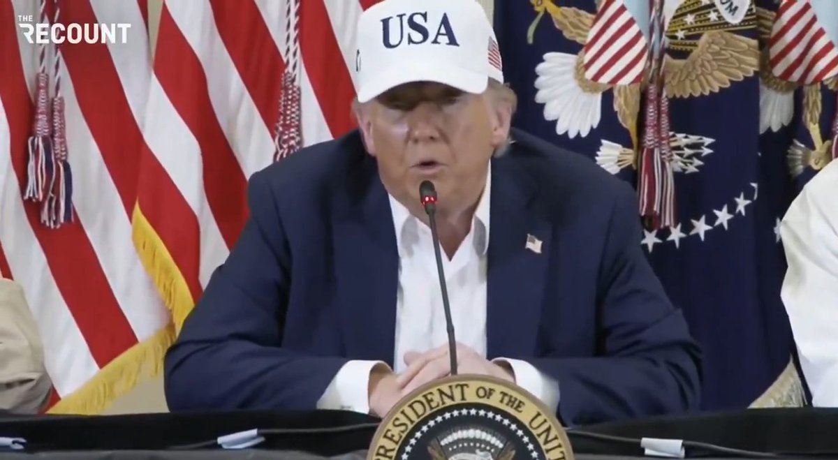 Reporter: Families are upset because Texas flood warnings “didn’t go out in time and they also say that people could have been saved. What do you say to those families?” Trump: “Only a bad person … only a very evil person would ask a question like that.”