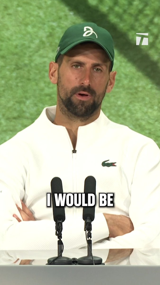 "I'm not planning to finish my Wimbledon career today." 🗣️ Novak Djokovic is setting the record straight after his semifinal loss to Jannik Sinner. #Wimbledon