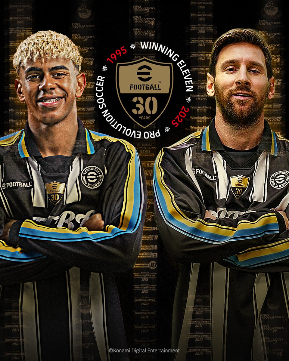 EL ANUNCIO DE EFOOTBALL CON LAMINE YAMAL Y LIONEL MESSI POR LOS 30 AÑOS. Sí, los mismos creadores del Winning Eleven y el bendito PES. 🥹🎮